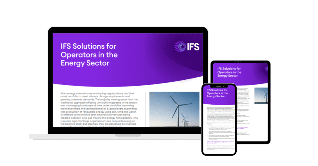 IFS Solutions for Operators in the Energy Sector