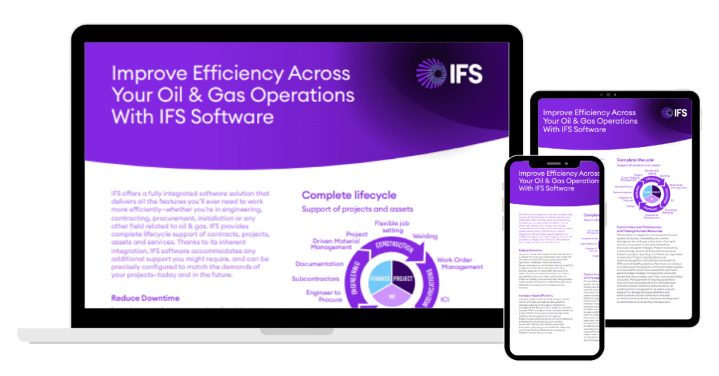 Improve Efficiency Across Your Oil & Gas Operations With IFS Software (1)