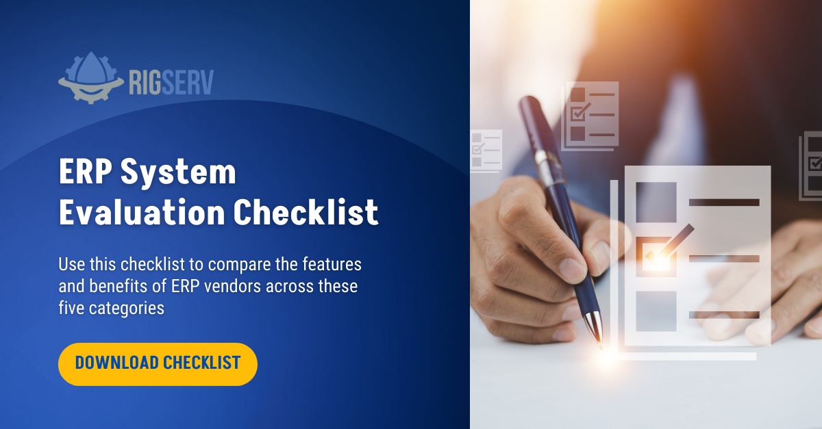 ERP System Evaluation Checklist - RIGSERV